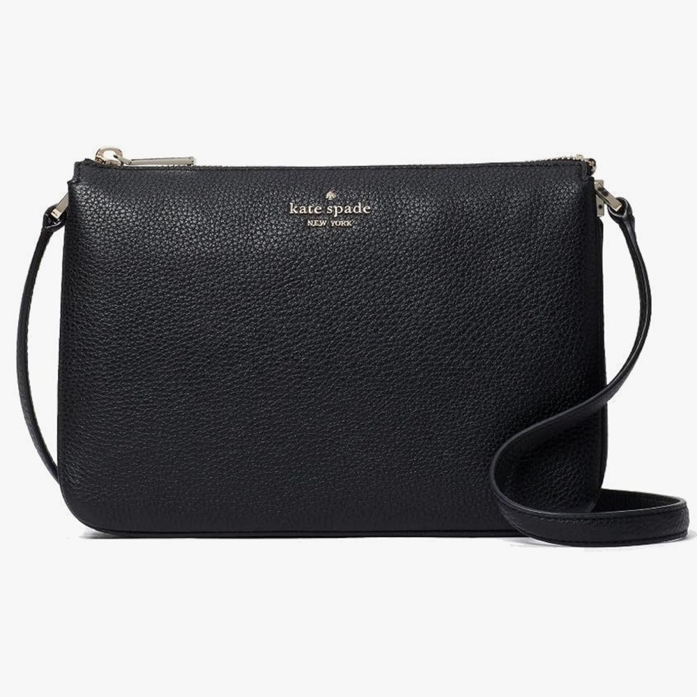 Kate Spade‎ Leila Triple Gusset Crossbody Bag in Black wkr00448 NEW/NWT - Picture 11 of 11